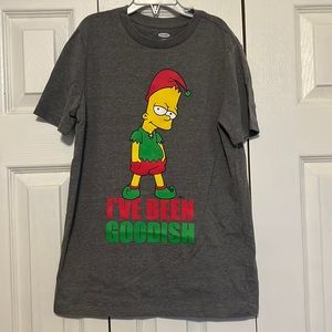 Boys Bart Simpson Christmas T-Shirt